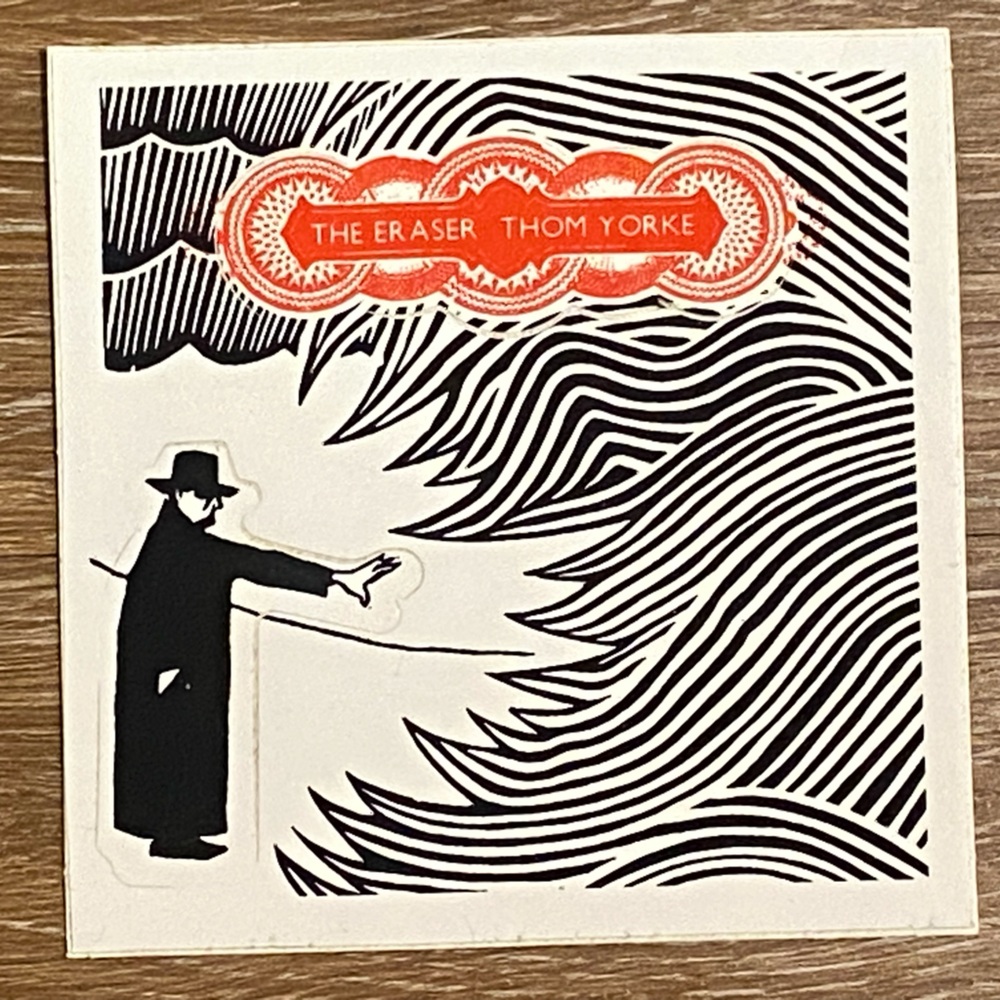 Authentic RADIOHEAD Thom Yorke THE ERASER Promo Sticker